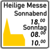 Heilige Messe in Freiberg: Samstag 18.00 Uhr, Sonntag 8 Uhr und 9.30 Uhr